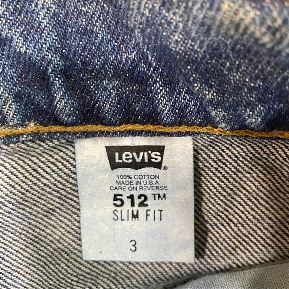 Vintage Levi’s 512 Red Tab high waisted denim shorts,  original tags attached - Picture 8 of 13